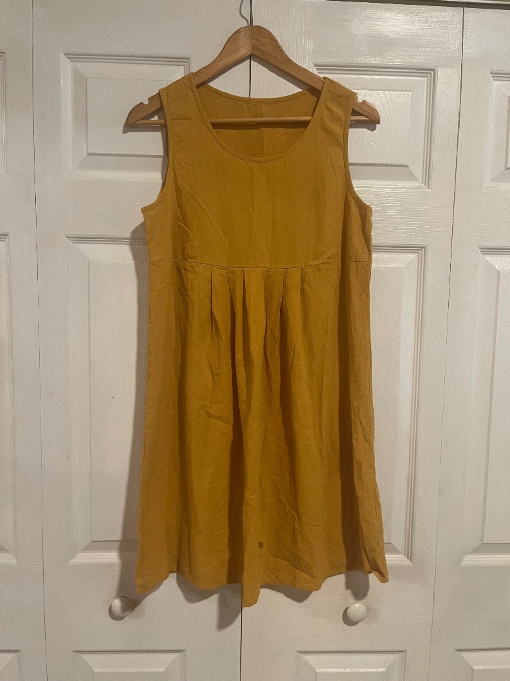 Yellow cotton dress